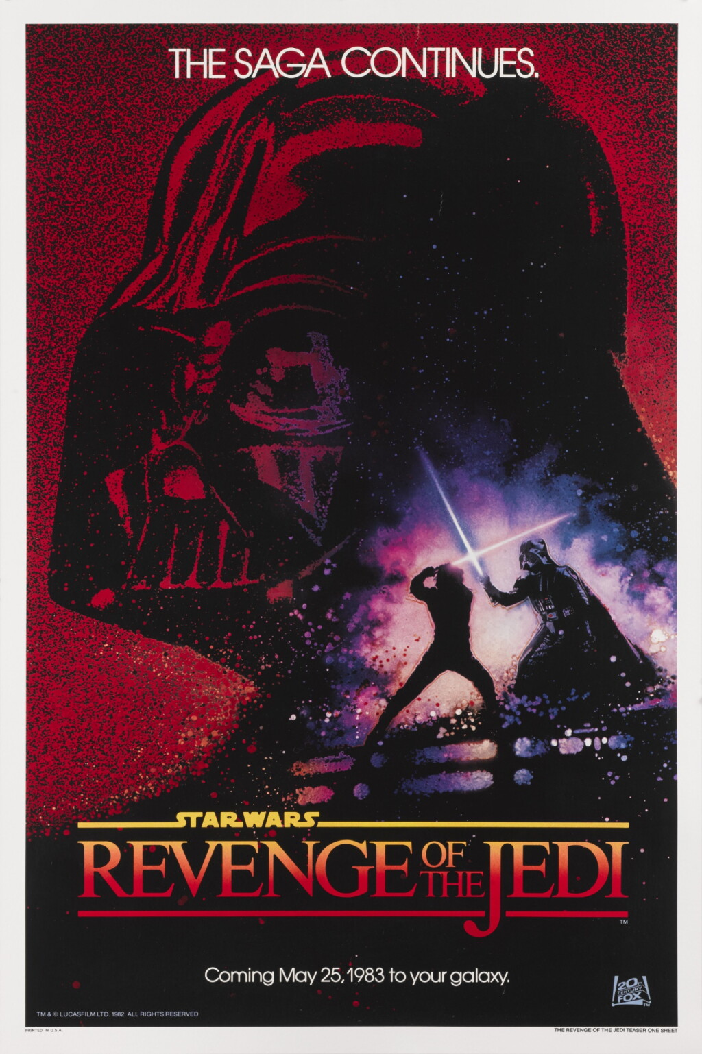 View full screen - View 1 of Lot 187. Revenge of the Jedi (1982).