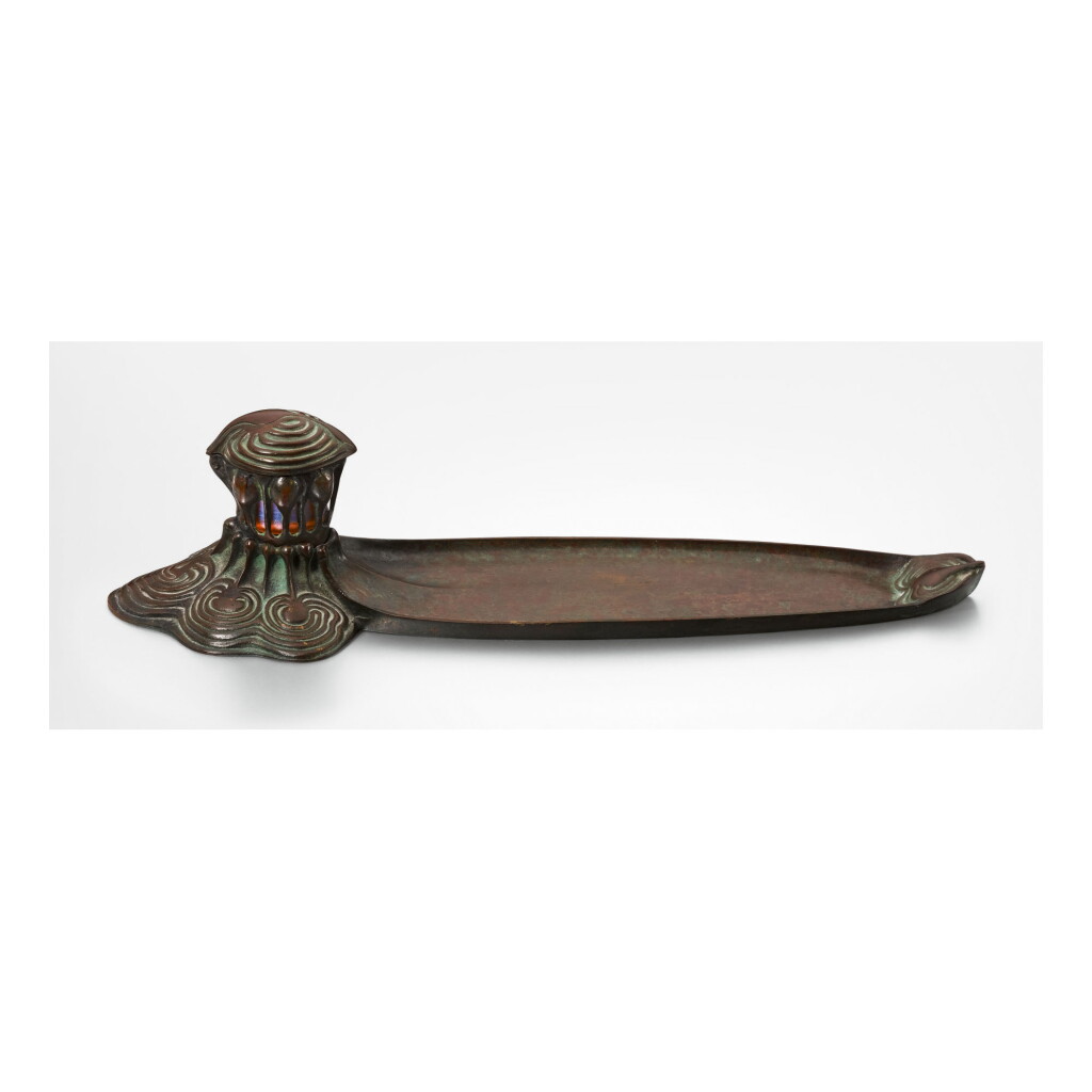 View full screen - View 1 of Lot 4. TIFFANY STUDIOS | “SWIRL” INKSTAND.