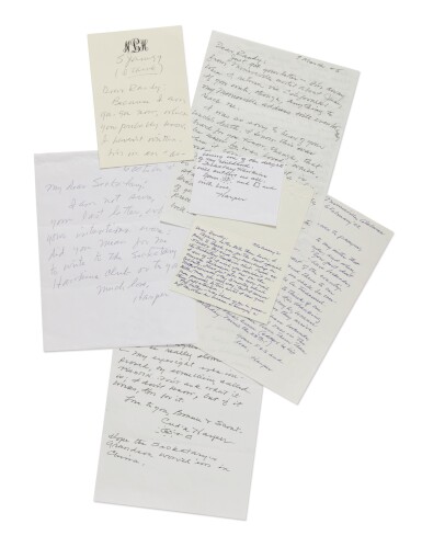 View full screen - View 1 of Lot 147. LEE, HARPER | Group of autograph letters signed to and concerning Robert F. Schulkers.