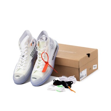 View full screen - View 1 of Lot 62. Off-White Converse Chuck 70 ‘The Ten’ Vulcanized Sample | Size 9.