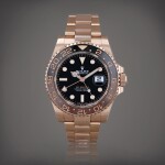GMT-Master II, reference 126715CHNR Montre bracelet à double fuseau horaire en or rose avec date | Pink gold dual time zone wristwatch with date and bracelet Vers 2022 | Circa 2022