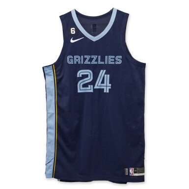 View full screen - View 1 of Lot 129. Dillon Brooks Memphis Grizzlies 2022-2023 NBA Playoffs Western Conference Round 1 Game Worn Icon Edition Jersey | Game 1 .