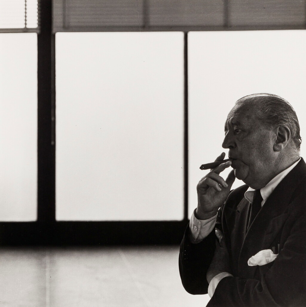 View full screen - View 1 of Lot 47. Ludwig Mies van der Rohe at Crown Hall, IIT Chicago, 1956.