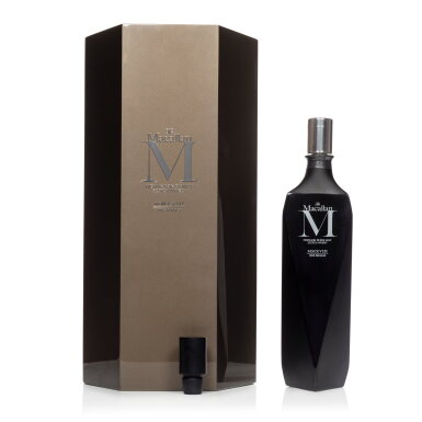 View full screen - View 1 of Lot 12. Macallan M Black Decanter 44.8 abv (1 BT75).