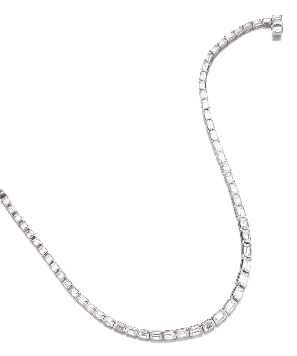 View full screen - View 1 of Lot 732. Diamond necklace | 鑽石項鏈.