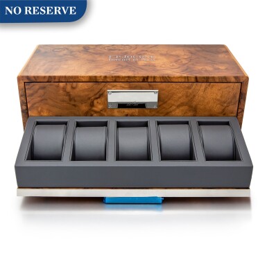 View full screen - View 1 of Lot 2217. F.P. Journe | A wooden presentation box for five watches, Circa 2015 | 木製盒子,為五枚腕錶而製,約2015年製.
