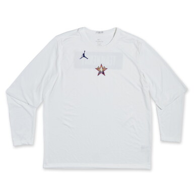 View full screen - View 1 of Lot 221. Evan Mobley ‘NBA All-Star Game’ Shooting Shirt | All-Star Game Debut.