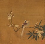 崔白(款) 梅竹翎毛|Attributed to Cui Bai, Plum Bamboo and Bird
