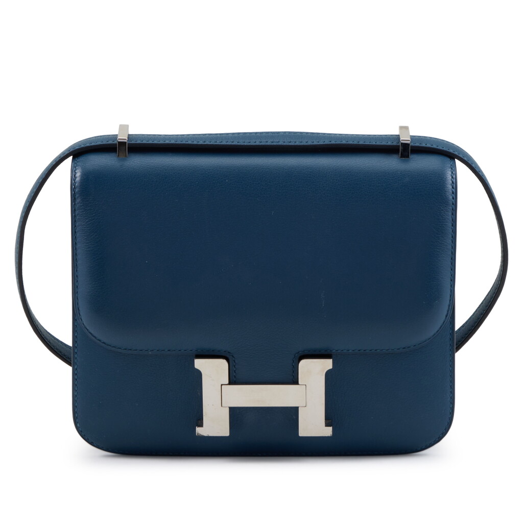 View full screen - View 1 of Lot 46. Bleu de Prusse Swift Mini Constance 18 Palladium Hardware, 2011.