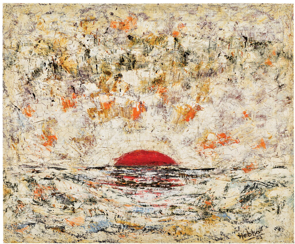 View full screen - View 1 of Lot 28. KATTINGERI KRISHNA HEBBAR | UNTITLED (SUNSET).