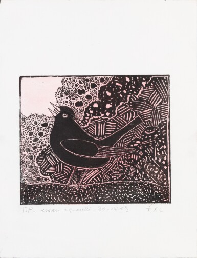 View full screen - View 1 of Lot 62. Le merle.