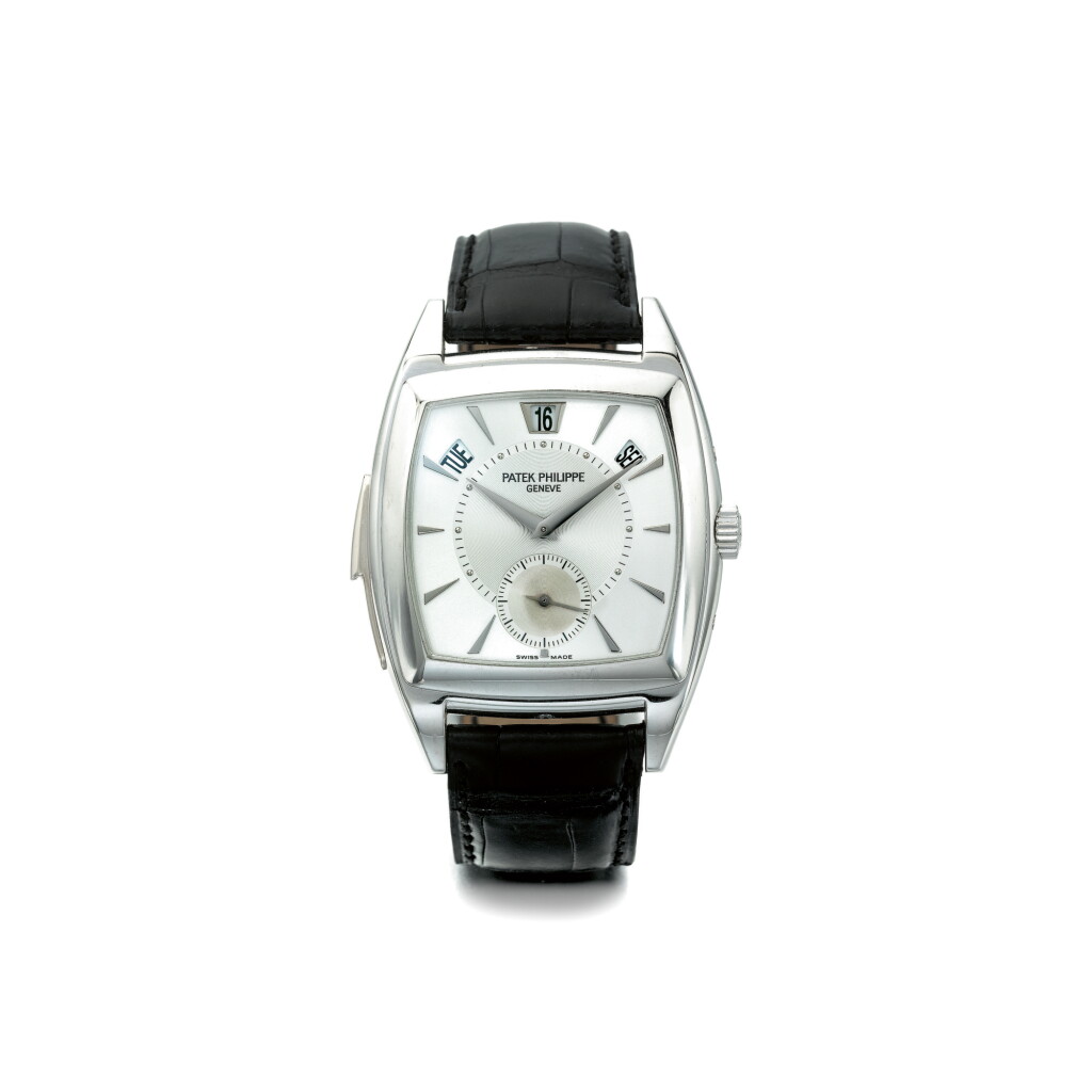 View full screen - View 1 of Lot 912. PATEK PHILIPPE | REF 5033, A PLATINUM AUTOMATIC ANNUAL CALENDAR MINUTE REPEATING WRISTWATCH, CIRCA 2012 | 百達翡麗 | 5033型號鉑金自動上鏈年曆三問腕錶,年份約2012.
