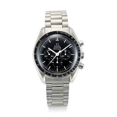 View full screen - View 1 of Lot 618. OMEGA | SPEEDMASTER REFERENCE 145.022-69 ST A STAINLESS STEEL CHRONOGRAPH WRISTWATCH WITH BRACELET, CIRCA 1970.