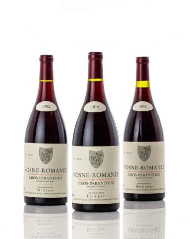 View full screen - View 1 of Lot 6034. Vosne Romanée, Cros Parantoux 1992 Henri Jayer (3 MAG).