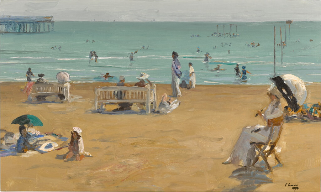 View full screen - View 1 of Lot 26. The Bathing Hour, Lido, Venice.