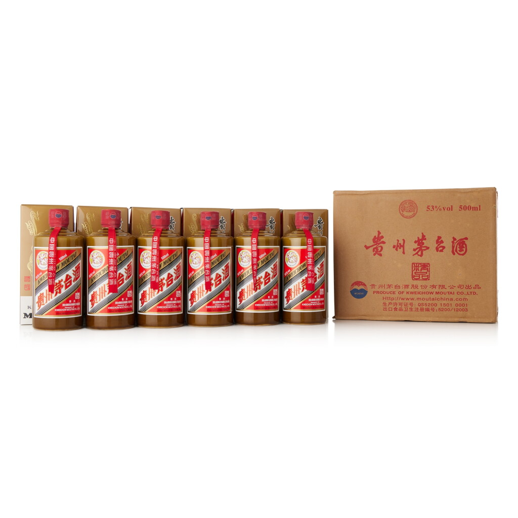 View full screen - View 1 of Lot 8536. 2013年產"飛天牌"精品貴州茅台酒(原箱) Kweichow Flying Fairy Moutai Jingpin 2013 (6 BT50).