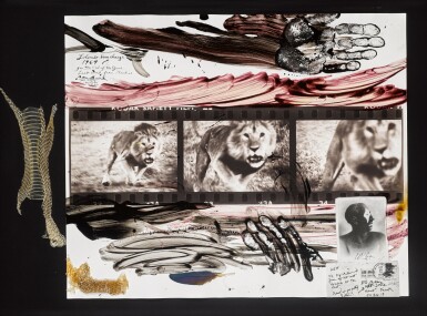 View full screen - View 1 of Lot 34. PETER BEARD | 'LOLIONDO, LION CHARGE', 1964.