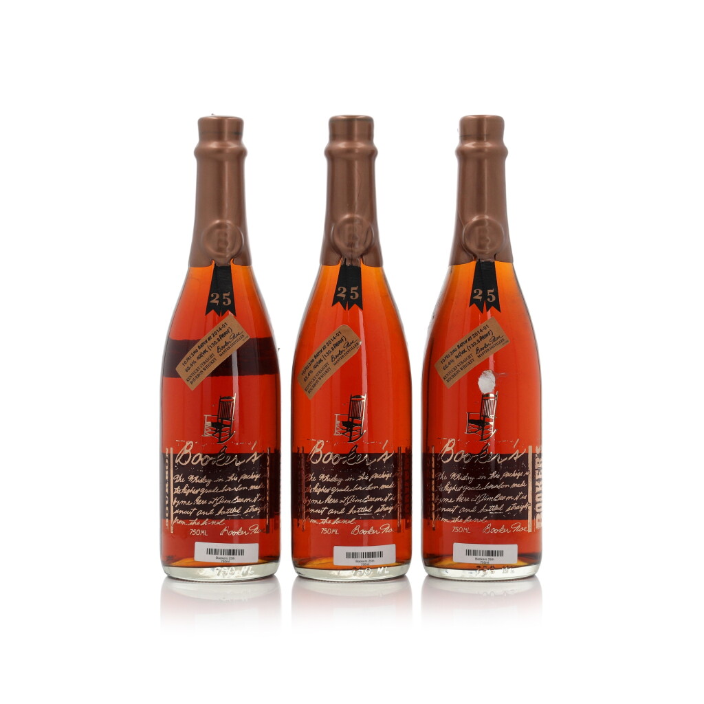 View full screen - View 1 of Lot 155. Booker's Small Batch 25th Anniversary Edition 130.8 Proof NV (3 BT 75cl).