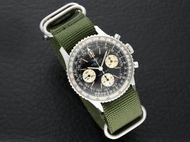 View full screen - View 1 of Lot 16. Reference 806 Navitimer A stainless steel chronograph wristwatch with slide rule bezel, Circa 1967.