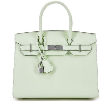 View full screen - View 1 of Lot 1028. Vert Fizz Epsom Birkin 30 Sellier Palladium Hardware, 2023.