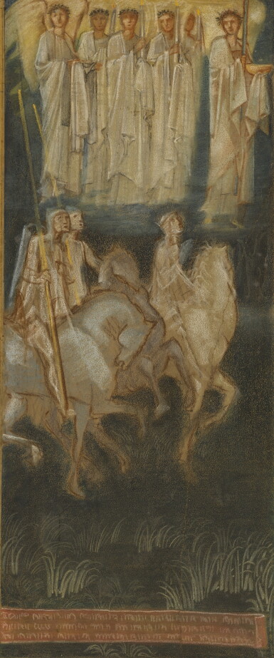 全螢幕檢視 - 查看16 SIR EDWARD COLEY BURNE-JONES, BT., A.R.A., R.W.S. | STUDY FOR THE VALIANT KNIGHT的1