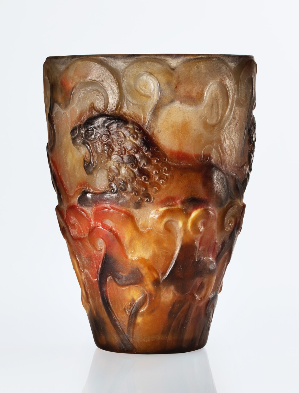 View full screen - View 1 of Lot 81. Gabriel Argy-Rousseau, "Lions" Vase.