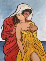 Homme et femme au bord de la mer