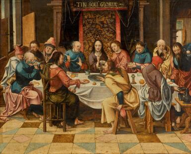 View full screen - View 1 of Lot 25. ANTWERP SCHOOL, FIRST HALF OF THE 16TH CENTURY | The Last Supper.