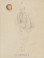 Study of a Man in a Hungarian Costume, with Another Study of a Head