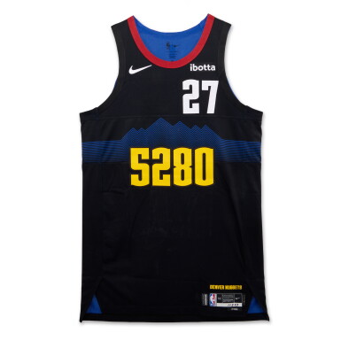 View full screen - View 1 of Lot 6. Jamal Murray Denver Nuggets 2023-2024 In-Season Tournament Game Worn City Edition Jersey | Double-Double.