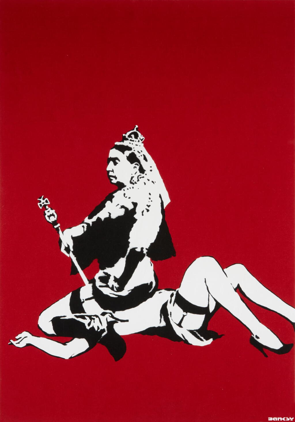 View full screen - View 1 of Lot 5. BANKSY | QUEEN VIC.