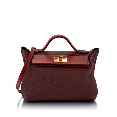 View full screen - View 1 of Lot 8370. Bordeaux Swift and Rouge H 24/24 29 Gold Hardware, 2019.