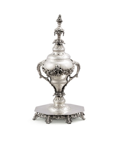 View full screen - View 1 of Lot 55. An Ottoman silver rosewater sprinkler, Turkey, first half 20th century.