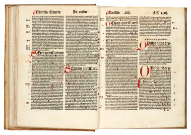 View full screen - View 1 of Lot 265. Thomas Aquinas, De veritate, Cologne, 1499, later vellum.