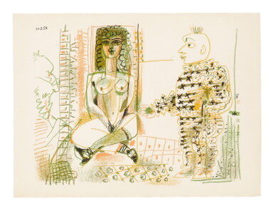 View full screen - View 1 of Lot 34. PABLO PICASSO | LE PEINTRE ET SON MODÈLE (B. 765; M. 262).
