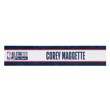 View full screen - View 1 of Lot 92. Corey Maggette ‘NBA All-Star Weekend’ Locker Room Nameplate | Set of 2.