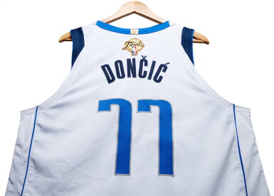 View full screen - View 1 of Lot 12. Luka Dončić Dallas Mavericks 2024 NBA Finals Game Worn Association Edition Jersey | Game 2 | Youngest Player to Record Triple-Double in NBA Finals History | Matched to 3 Games.
