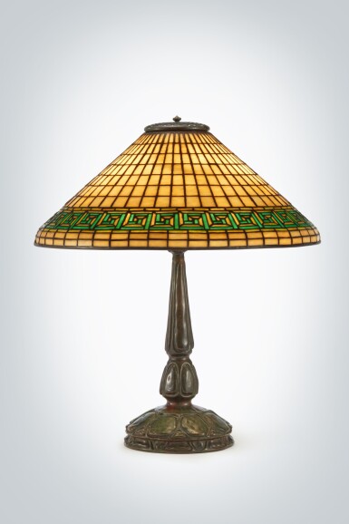 View full screen - View 1 of Lot 20. "Greek Key" Table Lamp.