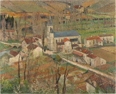 View full screen - View 1 of Lot 428. Vue de Labastide-du Vert depuis Marquayrol.