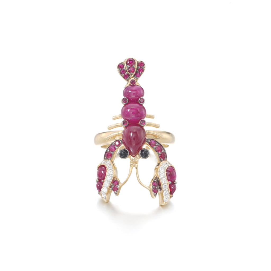 View full screen - View 1 of Lot 25. Ruby and diamond ring.