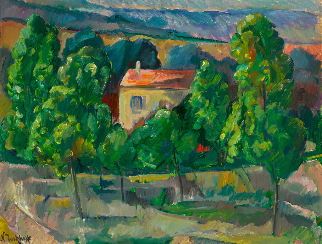 View full screen - View 1 of Lot 107. NIKOLAI ALEXANDROVICH TARKHOV | House in the Forest.