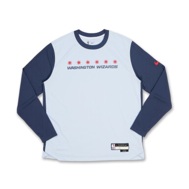 View full screen - View 1 of Lot 174. Justin Champagnie Washington Wizards 2024-2025 City Edition Warmup Set | Probable Wear.