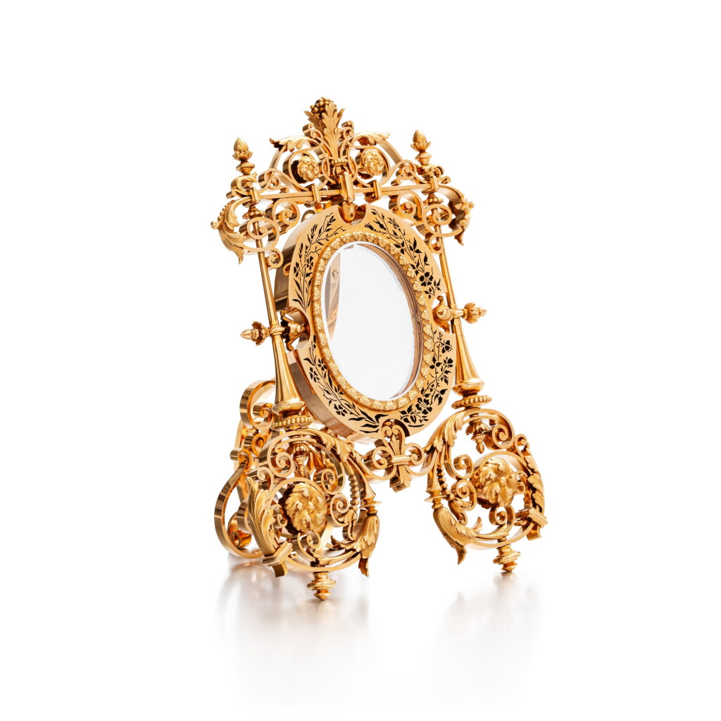 View full screen - View 1 of Lot 124. Gold photo frame .