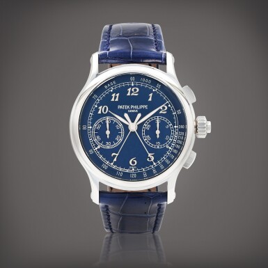 View full screen - View 1 of Lot 119. Chronographe à rattrapante, reference 5370P-011 Montre bracelet en platine avec chronographe à rattrapante | Platinum split-seconds chronograph wristwatch Vers 2022 | Circa 2022.