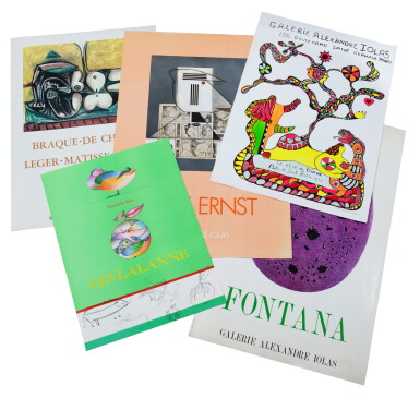 View full screen - View 1 of Lot 75. A portfolio, comprising 66 Galerie Alexandre Iolas exhibition posters printed in colours.