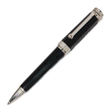 View full screen - View 1 of Lot 107. MONTEGRAPPA | A PLATINUM PLATED AND BLACK RESIN BALLPOINT PEN, CIRCA 2000.