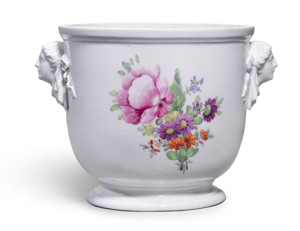 View full screen - View 1 of Lot 113. A porcelain wine cooler, Imperial Porcelain Factory, St Petersburg, Period of Catherine II (1762-1796), circa 1775.