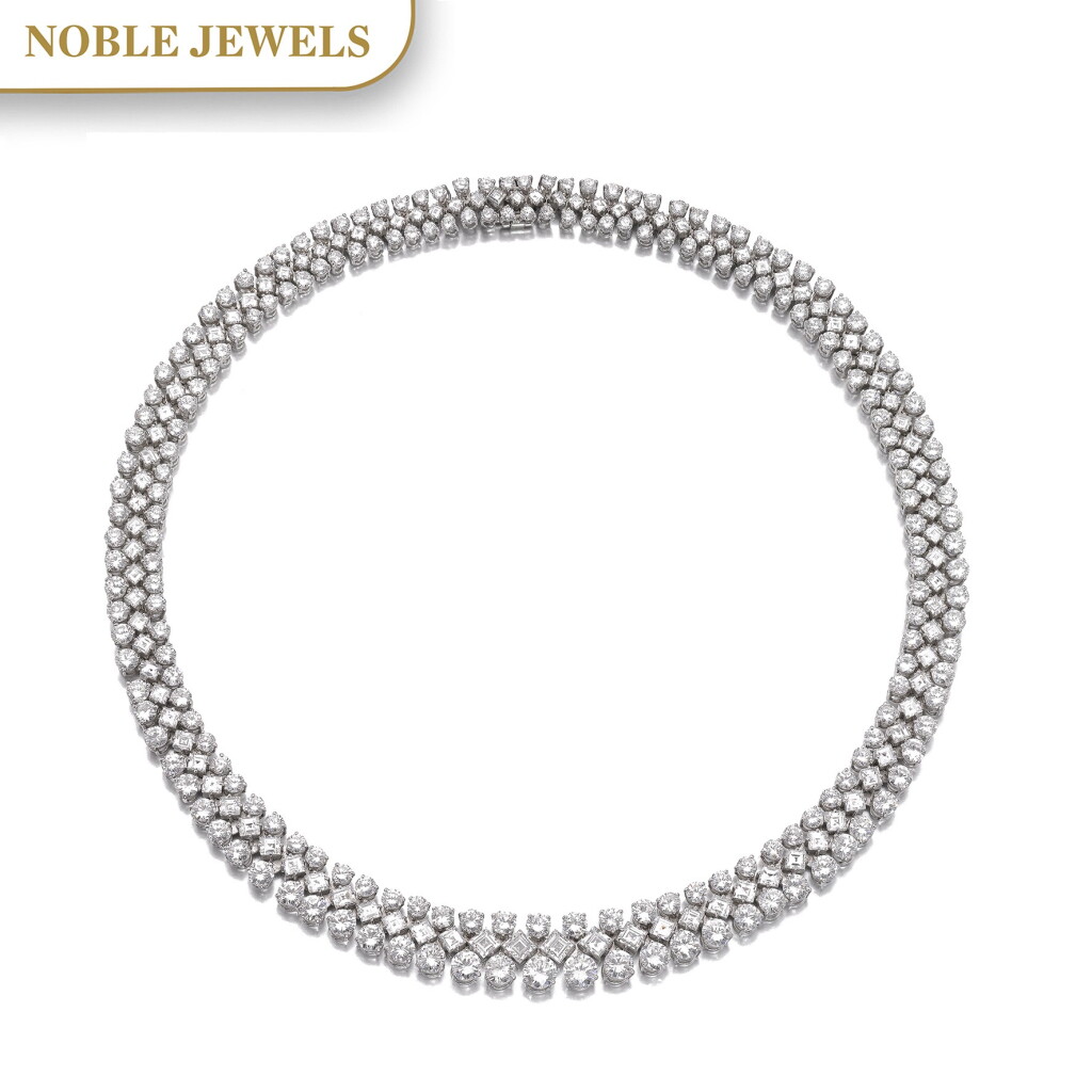 View full screen - View 1 of Lot 662. Fendler | Diamond necklace, 1960s | Fendler 鑽石項鏈,約1960年.