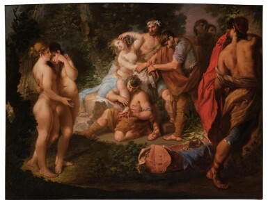 View full screen - View 1 of Lot 530. Mythological Scene in a Forest Clearing.