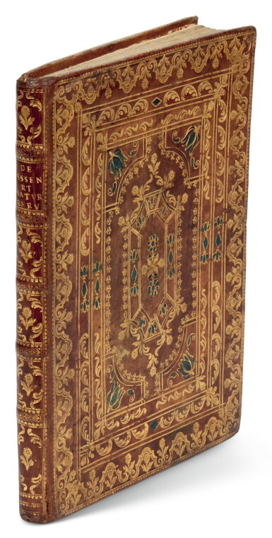 View full screen - View 1 of Lot 112. Egenus Explorator, De essentia et natura rerum, Naples, 1781, contemporary calf gilt.